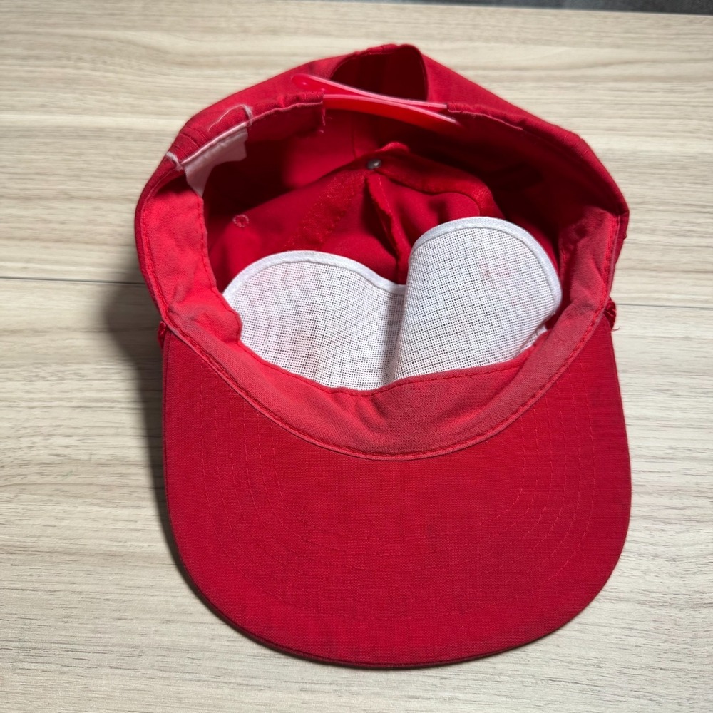 Unbranded Shelby‎ Concrete Inc Hat Mens OS Red Vintage Rope Snapback Trucker - Picture 4 of 4